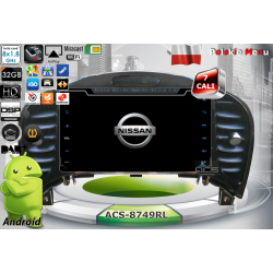 Radio dedykowane Nissan Juke 2016r. Android 9/10 CPU 8x1.87GHz Ram4GB Dysk32GB DSP DVD GPS Ekran HD MultiTouch OBD2 DVR DVBT BT Kam
